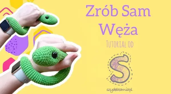 Wąż DIY: maskotka czy stoper? Uszyj go krok po kroku!
